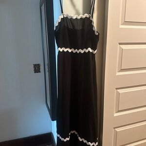 Elegant Black and White Women's Dress